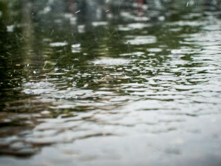 Rain on pavementの写真素材