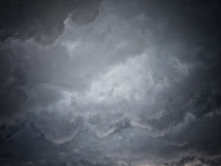 Dark and ominous storm clouds