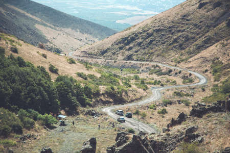 road with mountains in nature background