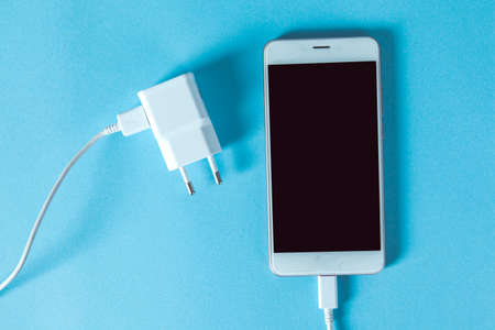 smart phone with usb on the desk
