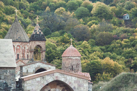 church with colorful forest in the armenia