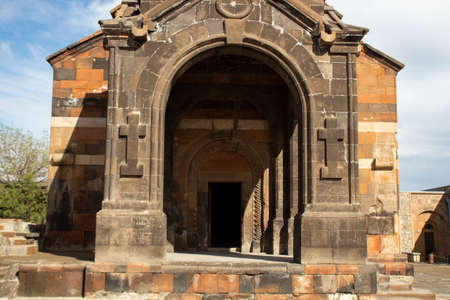 Khor Virap church under blue sky background