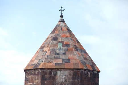 Armenian church under blue sky background