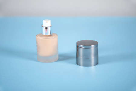 foundation for woman face on the table