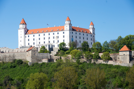 Slovakia, Bratislava castleのeditorial素材