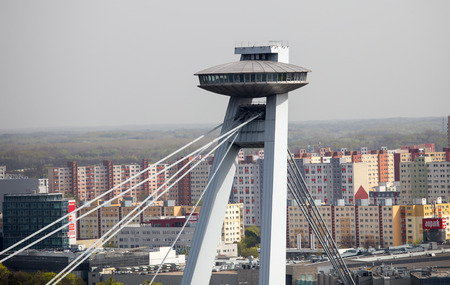 Slovakia, Bratislava bridgeのeditorial素材