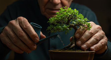 Portrait of senior teacher reading book to children in library at schoolの素材