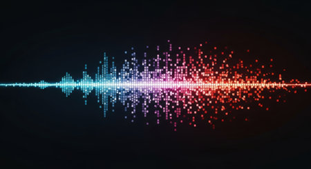 Sound wave equalizer. Music equalizer technology background. Vector illustrationの素材