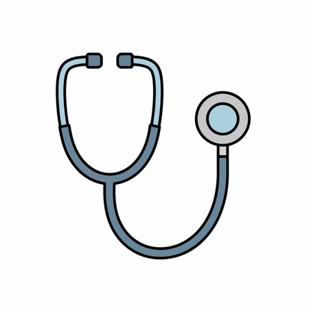 Simple Stethoscope Drawingのイラスト素材