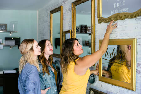 Young women business partners in the wedding industryの写真素材