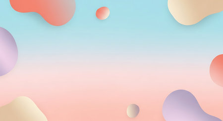 Abstract background with colorful gradients. 3d rendering, 3d illustration.の素材