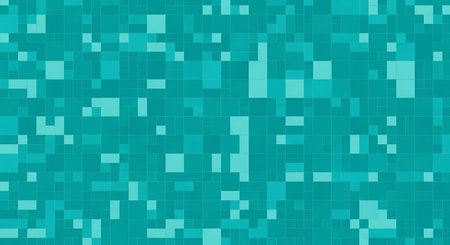 abstract background of squares in turquoise color, geometric backgroundの素材