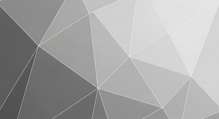 Abstract polygonal background. Triangles in gray colors. Illustrationの素材