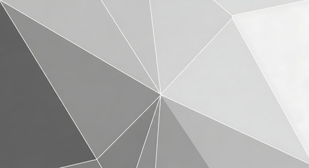 Abstract polygonal background. Triangles with different shades of gray colorの素材