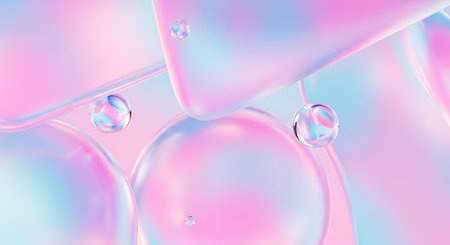 abstract background with water drops, 3d illustration, computer generatedの素材