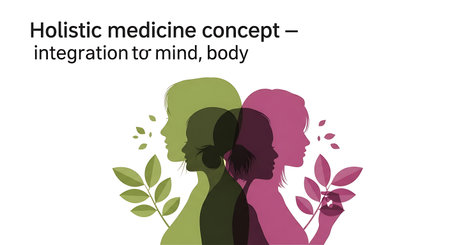 Vector illustration of a girl with her mother holding a flower in her handsの素材