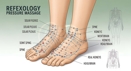 Realistic vector illustration of a human foot with a skin problem.の素材