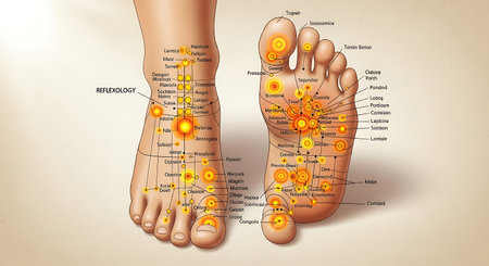 Human foot anatomy. Foot anatomy. Foot anatomy. Vector illustration.の素材