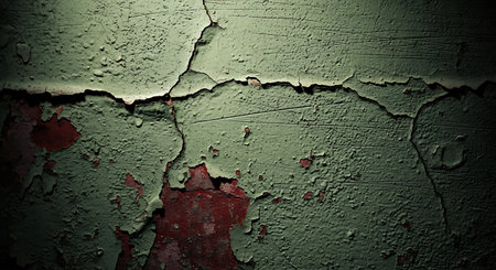 Old cracked paint on wall. Grunge background for design.の素材