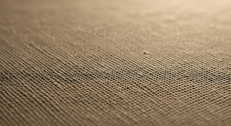 Closeup detail of brown fabric texture background. High resolution photo.の素材