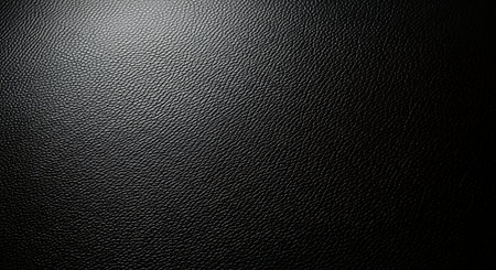 Black leather texture background for graphic design and web design. Black and white.の素材