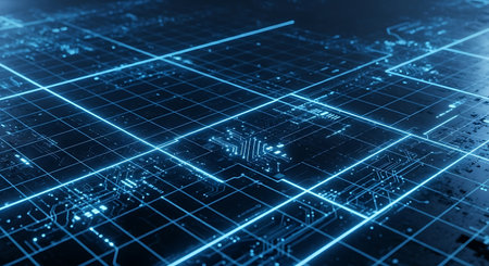 Circuit board background. Technology concept. 3d rendering toned imageの素材