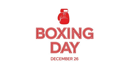 Boxing Day. Boxing Day. Vector illustration on white background.の素材