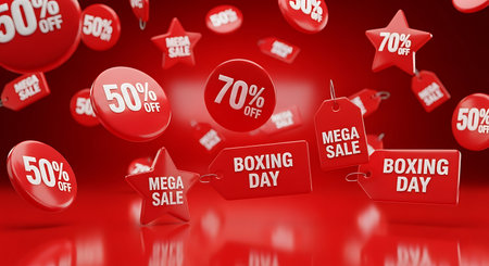 Black friday sale background, 3d render, clipping path includedの素材