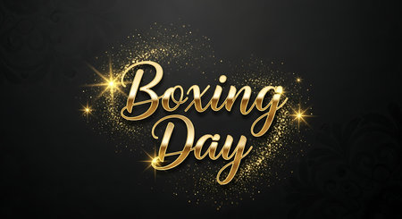 Bonjour. Gold glitter lettering on black background. Vector illustration.の素材