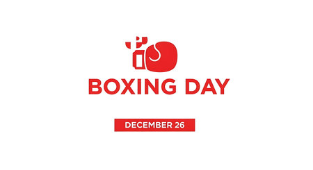 Boxing Day logo design vector template. Boxing Day logo design template.の素材