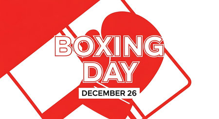 Boxing Day Sale banner template design. Vector Illustration EPS10の素材