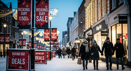 People walking on Covent Garden street in London. Covent Garden is one of the most popular shopping streets in London.の素材