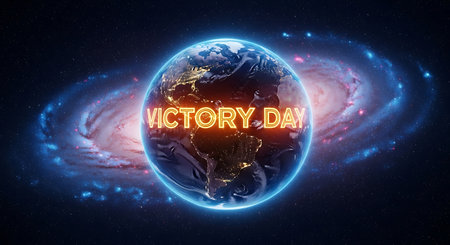 Concept of International Day of Peace on Earth. 3D renderingの素材