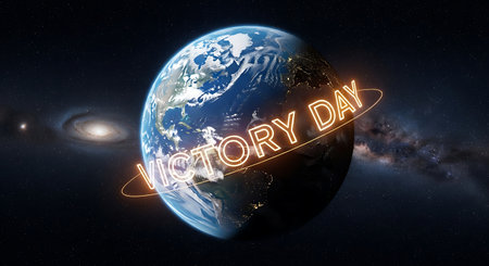 World Day of Remembrance - text on the background of the earth.の素材