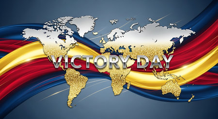 World Day Background with Flag of Germany and World Map. Vector Illustrationの素材