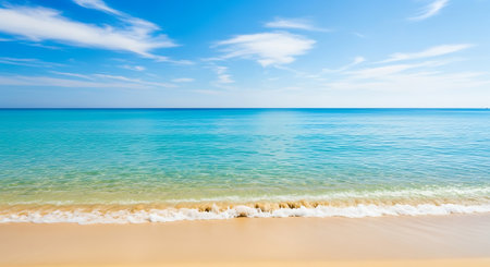 Beautiful tropical beach and sea landscape - Holiday Vacation concept.の素材