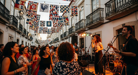 People gather outside Gucci fashion show building for Milan Women's Fashion Week in Milan.の素材