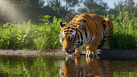 Siberian Tiger - Panthera tigris altaicaの素材