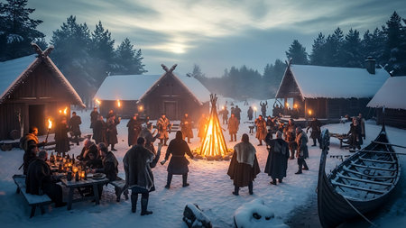 Unidentified people at the fairytale festival in Vilnius, Lithuania.の素材