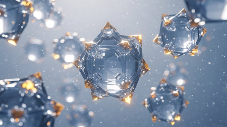 Biochemistry and gene manipulation concept on futuristic digital display 3D renderingの素材