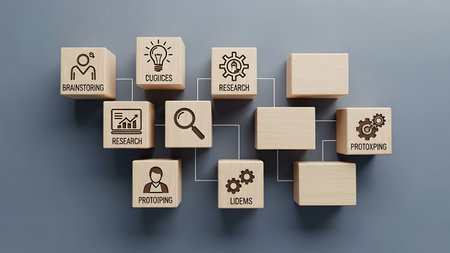 Business, Technology, Internet and network concept. Digital Marketing content planning advertising strategy concept.の素材