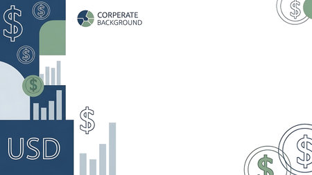 Business background with money and charts. Vector illustration. Eps 10.の素材