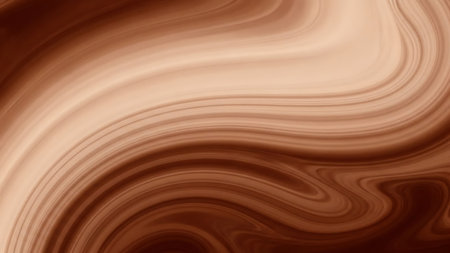 Chocolate background with some smooth lines in it (close-up shot)の素材