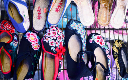 Shoes in China Town, San Franciscoのeditorial素材