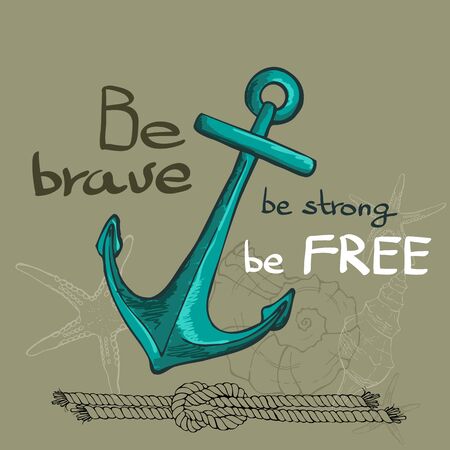 graphic with anchor, illustrationのイラスト素材