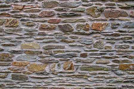 Texture background old house wall natural stones