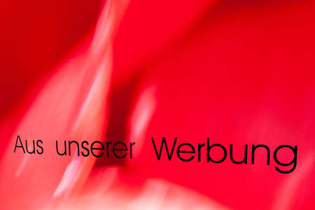 Text from our advertising in german language, translation from our advertisingの写真素材