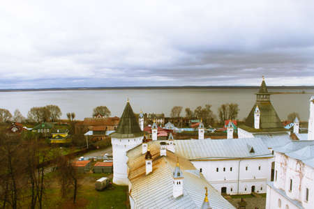 Autumn Lake Nero, the city Rostovの写真素材