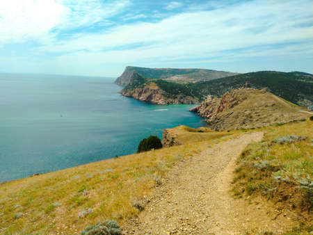 Balaklava Bay, Black Sea, Crimeaの写真素材