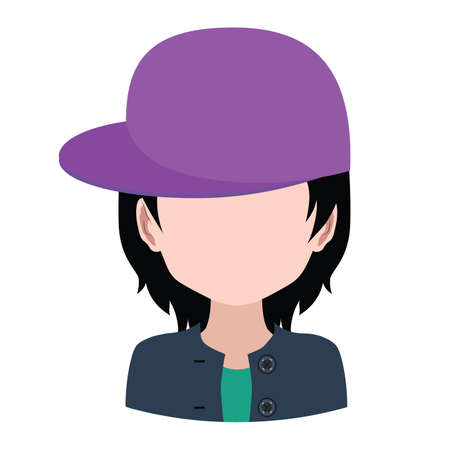 Male avatar with street styleのイラスト素材